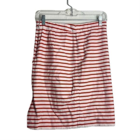 J.Crew women’s size 0 linen blend pencil skirt, striped, zip closure - Picture 1 of 5